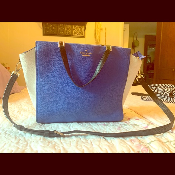 Kate spade bag excellent condition blue black♣️♠️ - Picture 1 of 6